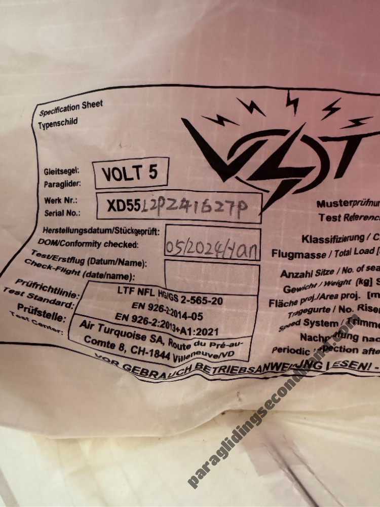 Air Design Volt 5, L, 2024, (110-128kg), 120h - Image 2