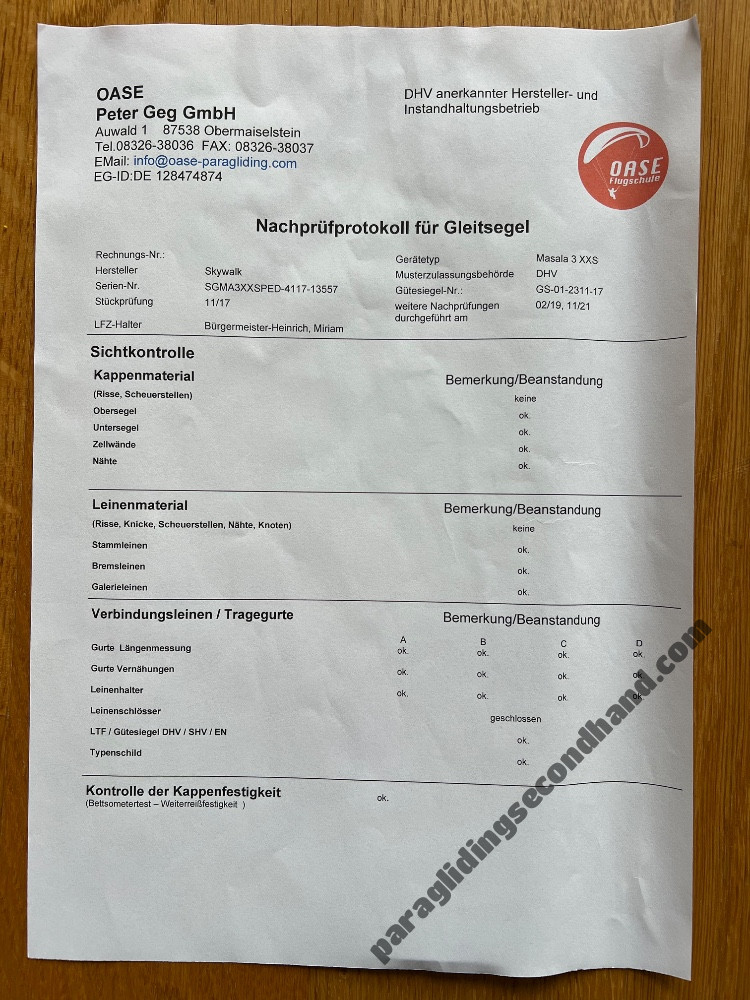 Skywalk Masala 3, XXS, 2017, (55-70kg), 20h - Image 3
