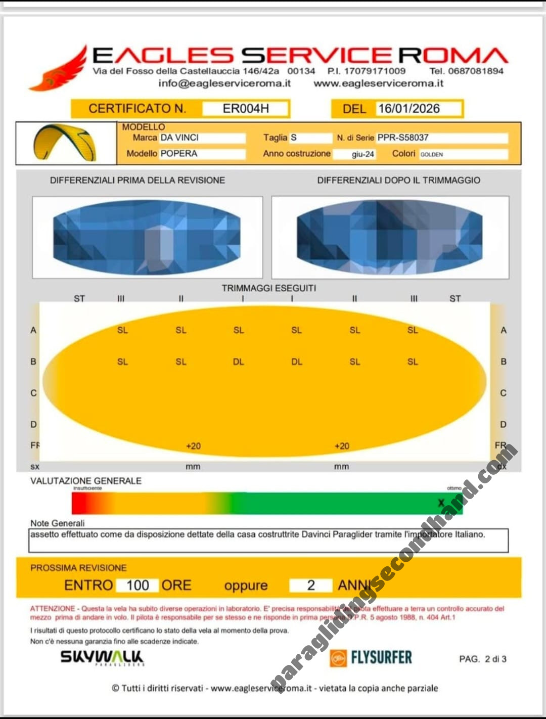 DaVinci Popera S + Davimax M Competition / XC Package – As New (Only 20 Flight Hours) - Image 4