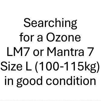 Searching for a LM7 or Mantra 7, Size L (100-115kg) in good condition