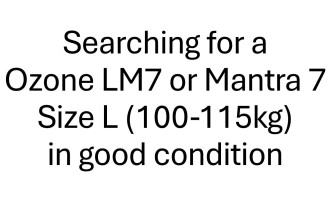 Searching for a LM7 or Mantra 7, Size L (100-115kg) in good condition