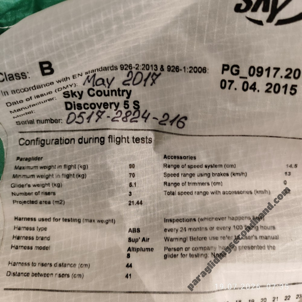 Sky Country Discovery 5, S, 2017, (70-90kg), 150h - Image 9