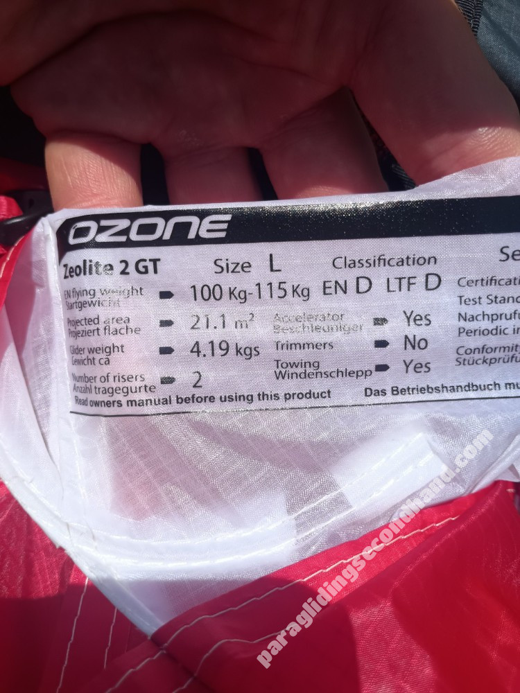 Ozone Zeolite 2 GT, Large, 2024, (100-115kg), 156h - Image 8