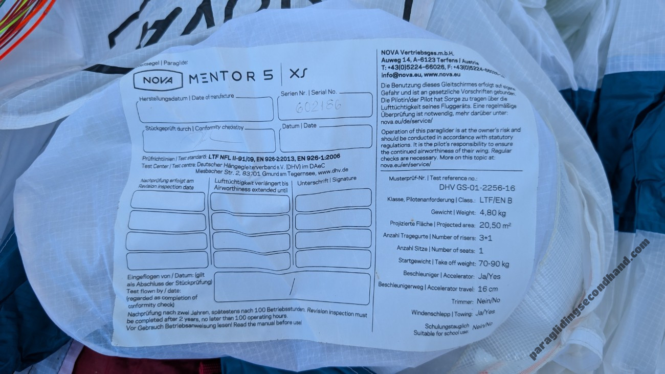 Nova Mentor 5, XS, 2017, (70-90kg), 110h - Image 2