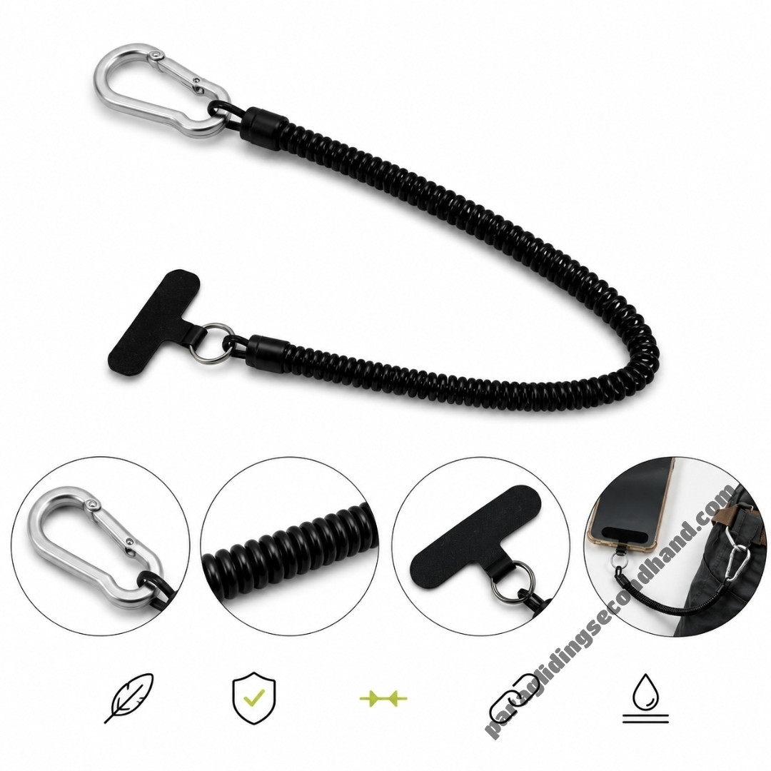 Leash téléphone universel anti-chute – Dragonne smartphone extensible 110 cm