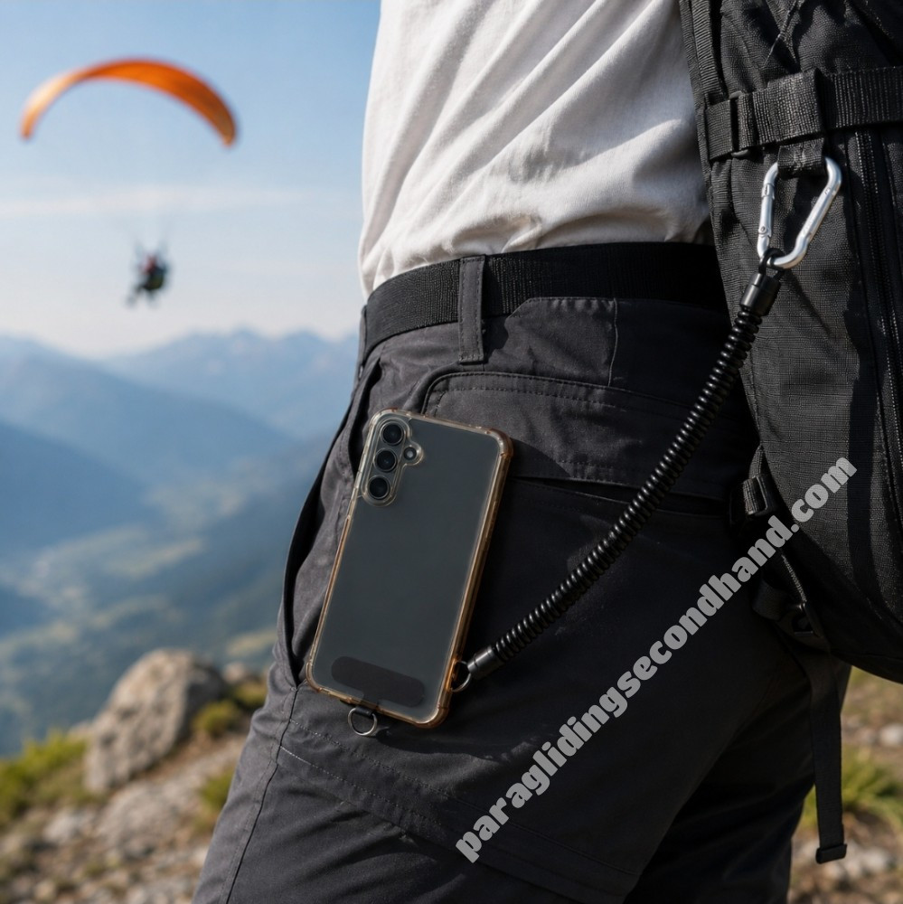 Leash téléphone universel anti-chute – Dragonne smartphone extensible 110 cm - Bild 2