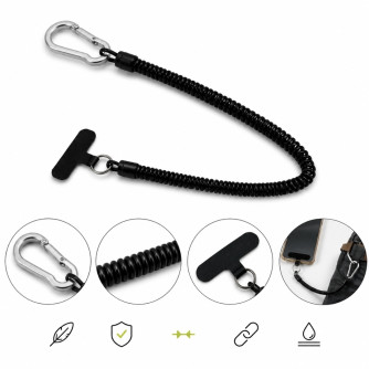 Leash téléphone universel anti-chute – Dragonne smartphone extensible 110 cm