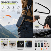 Leash téléphone universel anti-chute – Dragonne smartphone extensible 110 cm