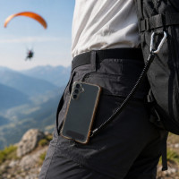 Leash téléphone universel anti-chute – Dragonne smartphone extensible 110 cm