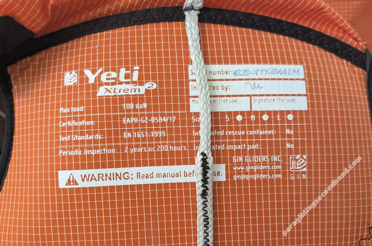 GIN Gliders Yeti Xtrem 2, M, 2023 - Image 7