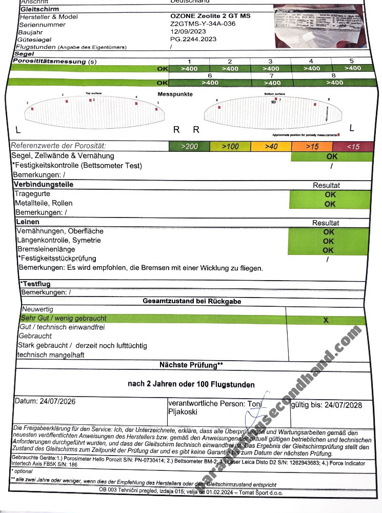 Ozone Zeolite 2 GT, MS, 2023, (80-95kg), 250h - Obraz 2