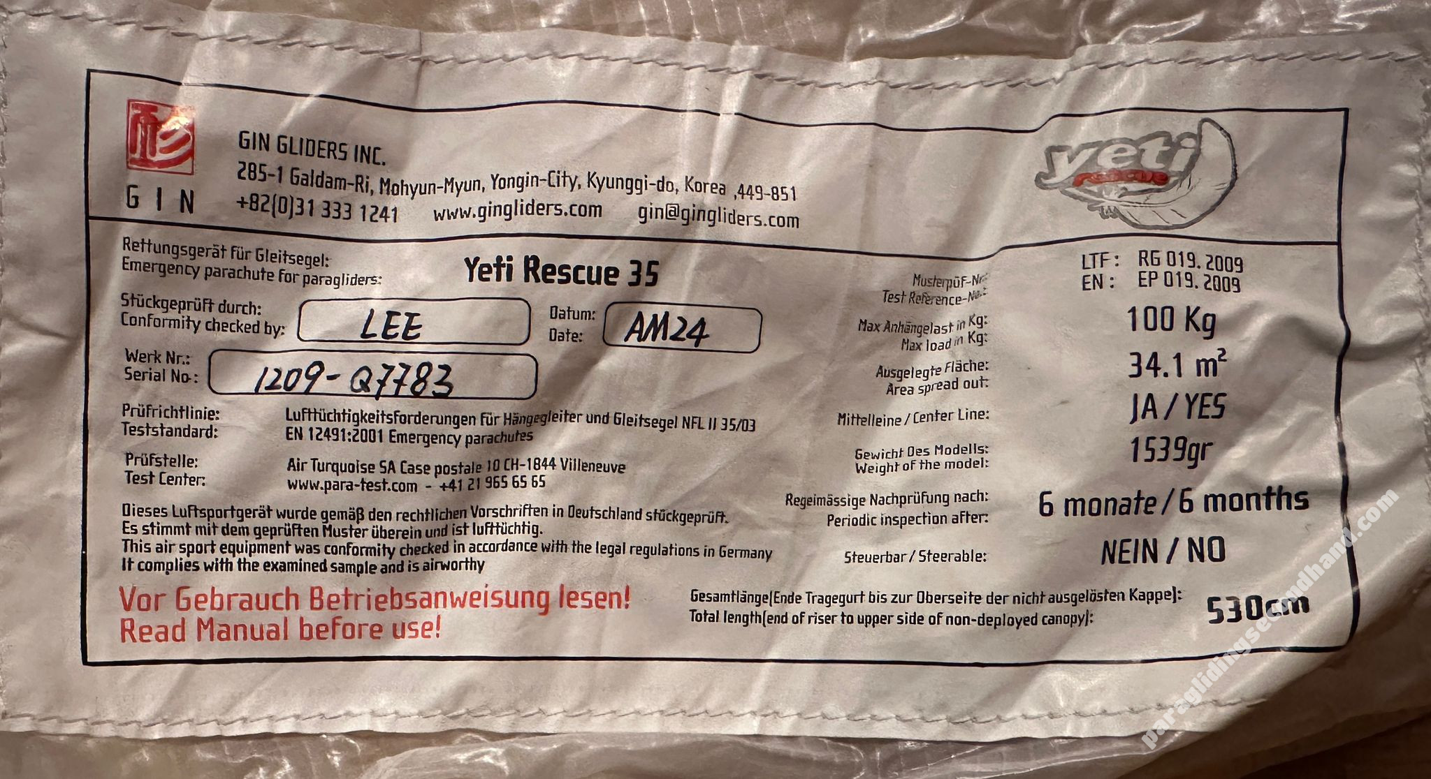 GIN Yeti Rescue 35 - Afbeelding 2
