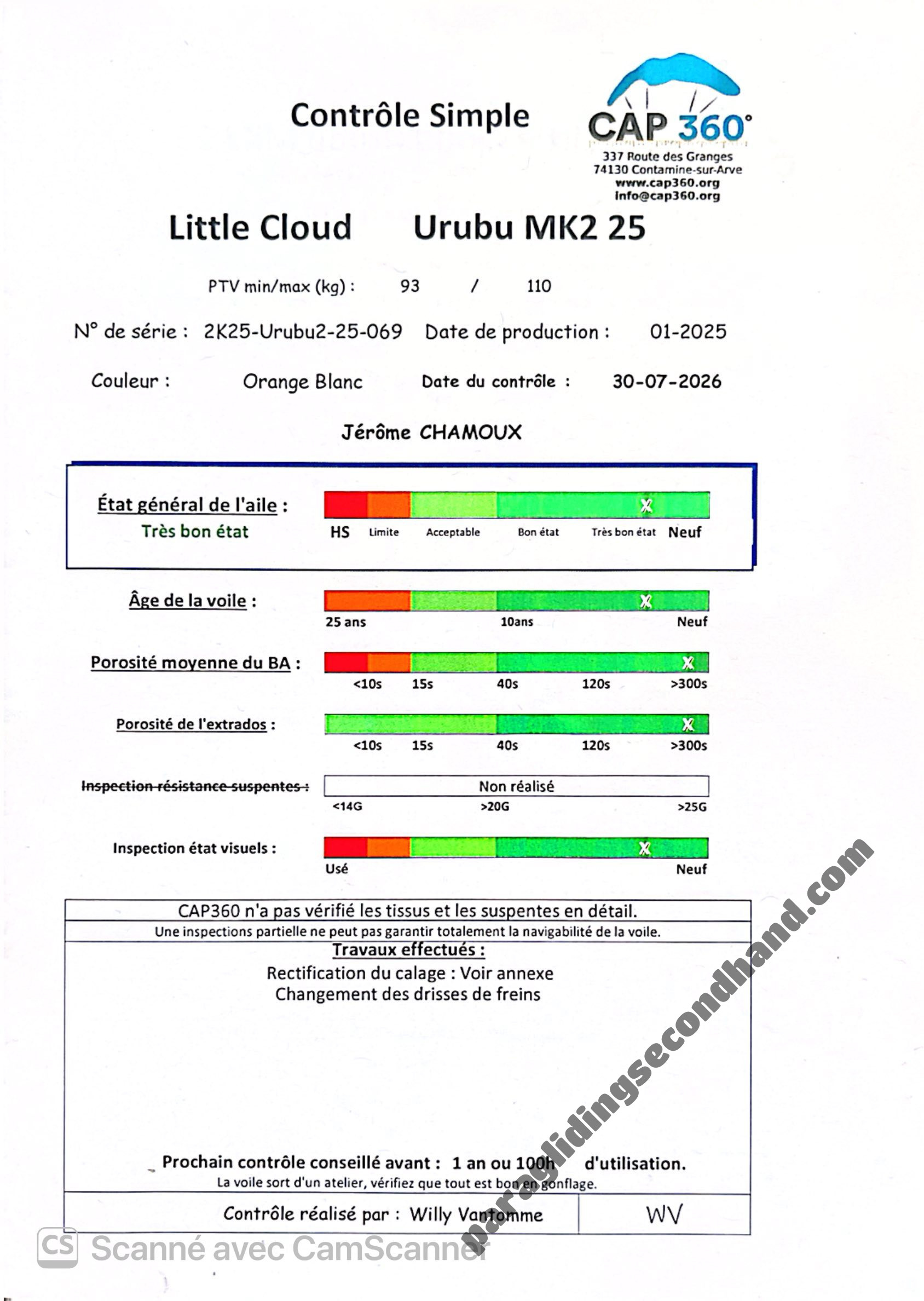Little Cloud urubu mk2, 25, 2025, (93-110kg), 55h - Immagine 2