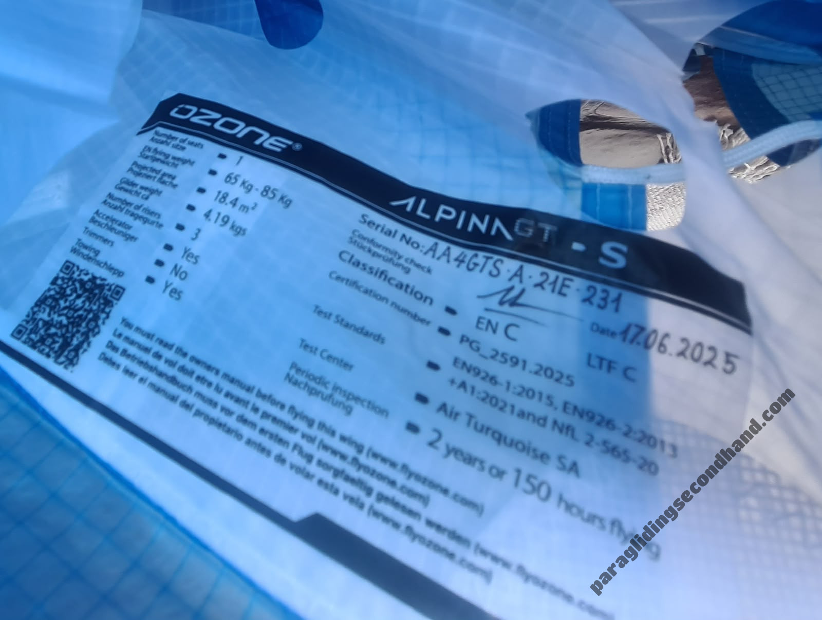 Ozone Alpina 4 GT, S, 2025, (65-85kg), 36h - Imagem 5