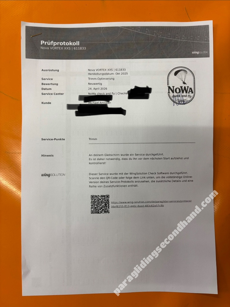 Nova Vortex, XXS, 2025, (65-85kg), 20h - Image 2