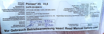Independence Pioneer 3, XS, 2020, (60-85kg), 5h