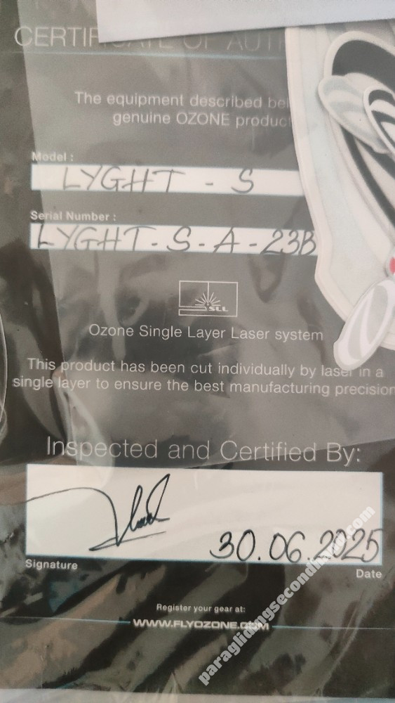 Ozone Lyght, S, 2025, (70-85kg), 20h - Image 6