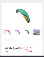 Niviuk Takoo 5, 42, 2025, (120-220kg), 30h