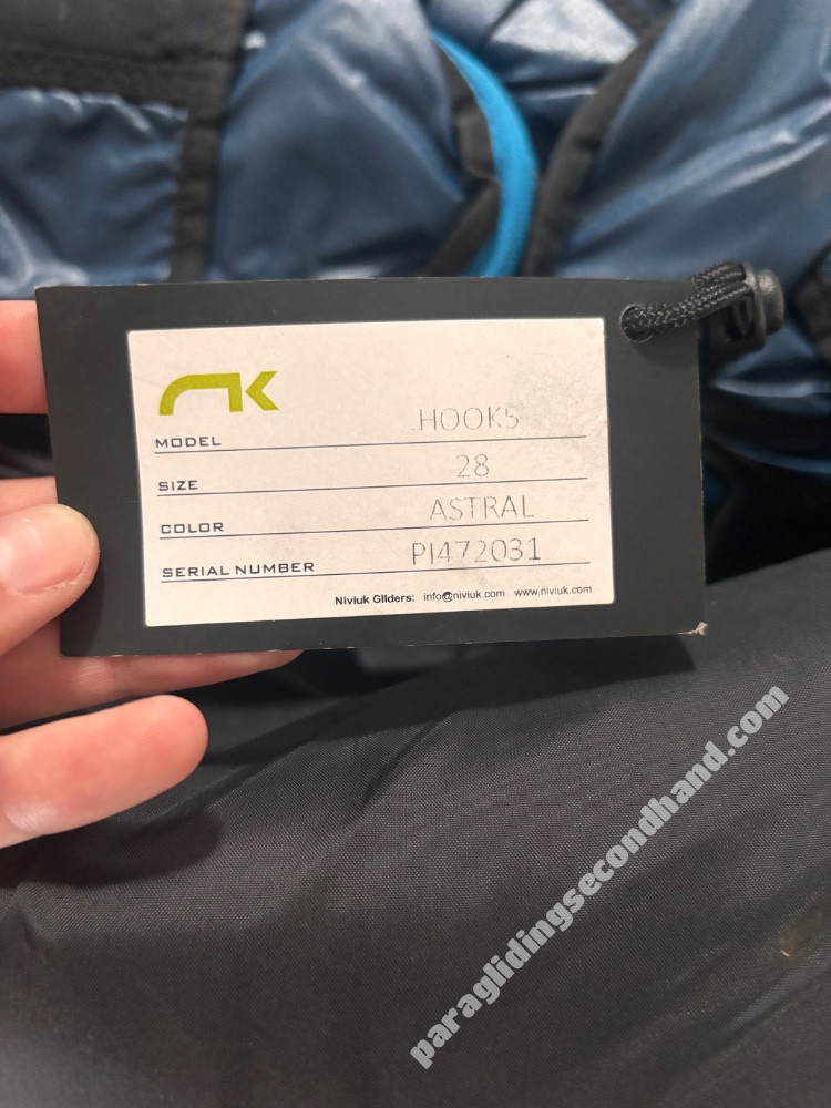 Niviuk Hook5, 28, 2021, (95-120kg), 60h - Image 3