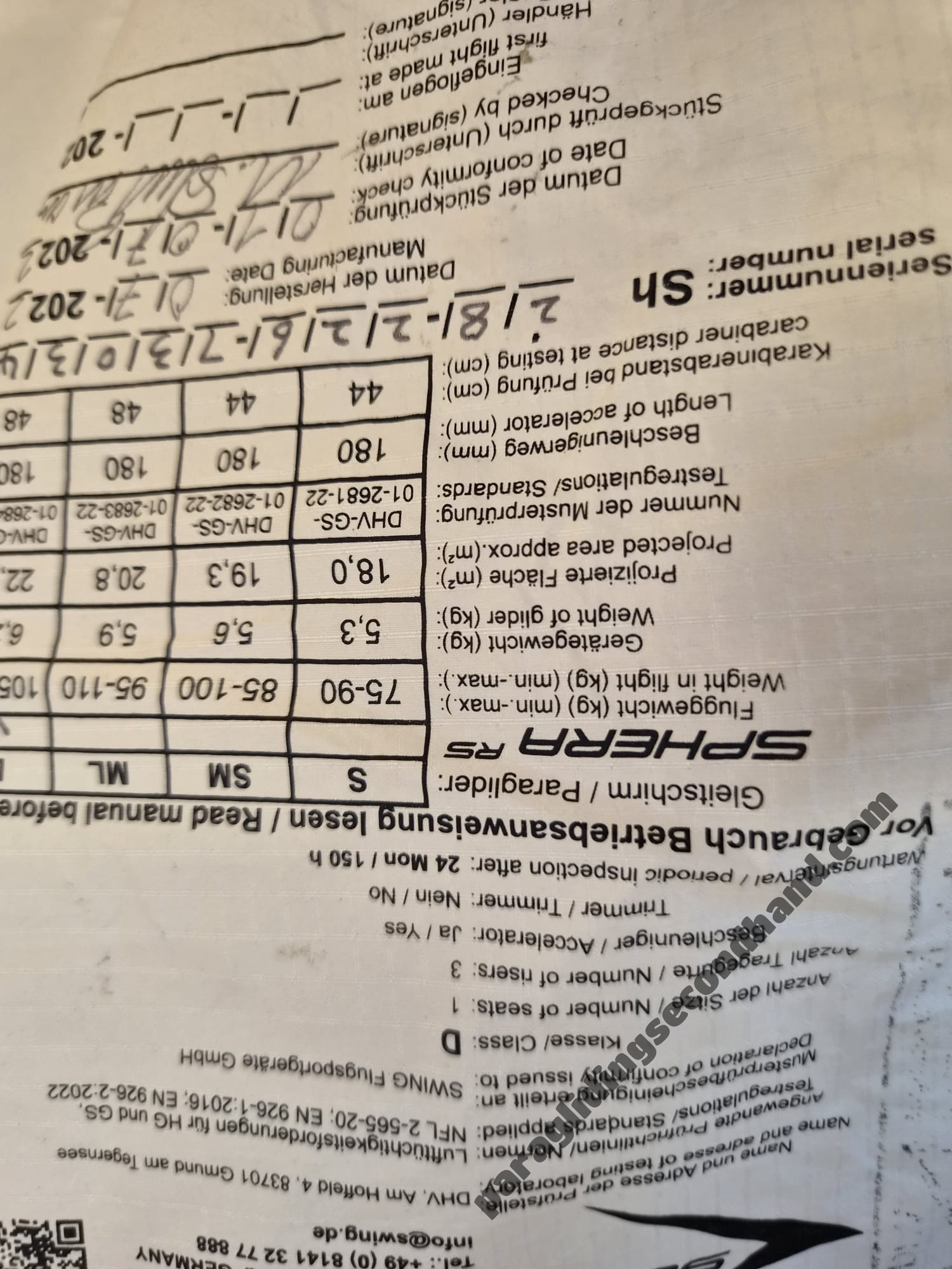 Swing Sphera RS, L, 2022, (105-120kg), 120h - Image 4