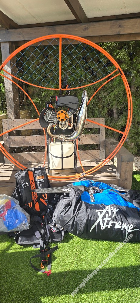 FOR SALE — UNUSED COMPLETE PARAMOTOR PACKAGE Kangook Classic 146 / Cors-Air Black Devil 172.5 / APCO Lift EZ Medium - Image 8