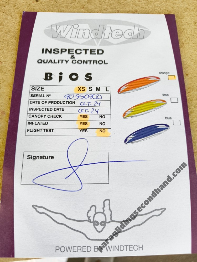 Windtech BIOS, XS, 2024, (65-85kg), 50h - Image 8