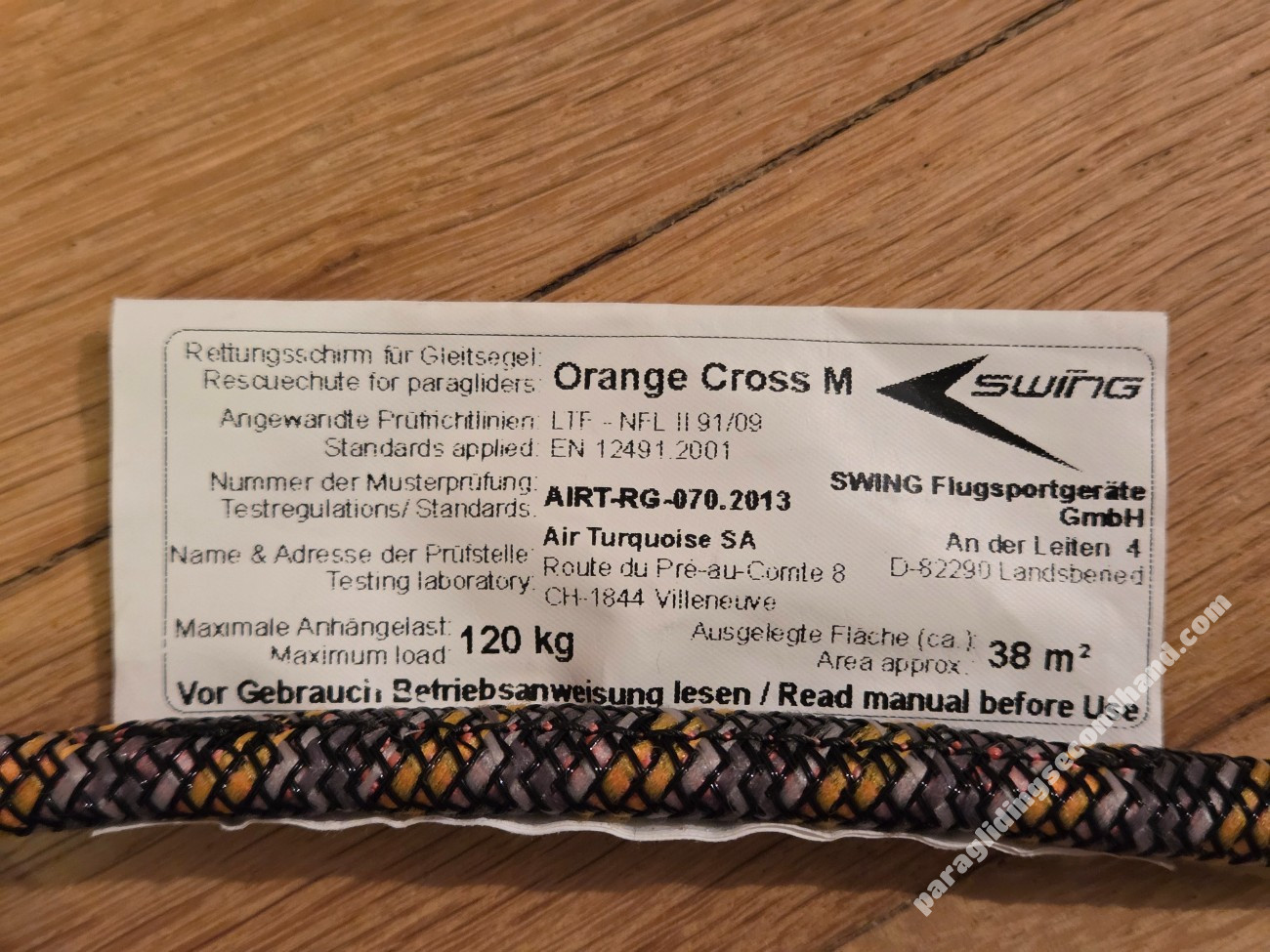 SWING Orange Cross M - Image 7