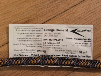 SWING Orange Cross M