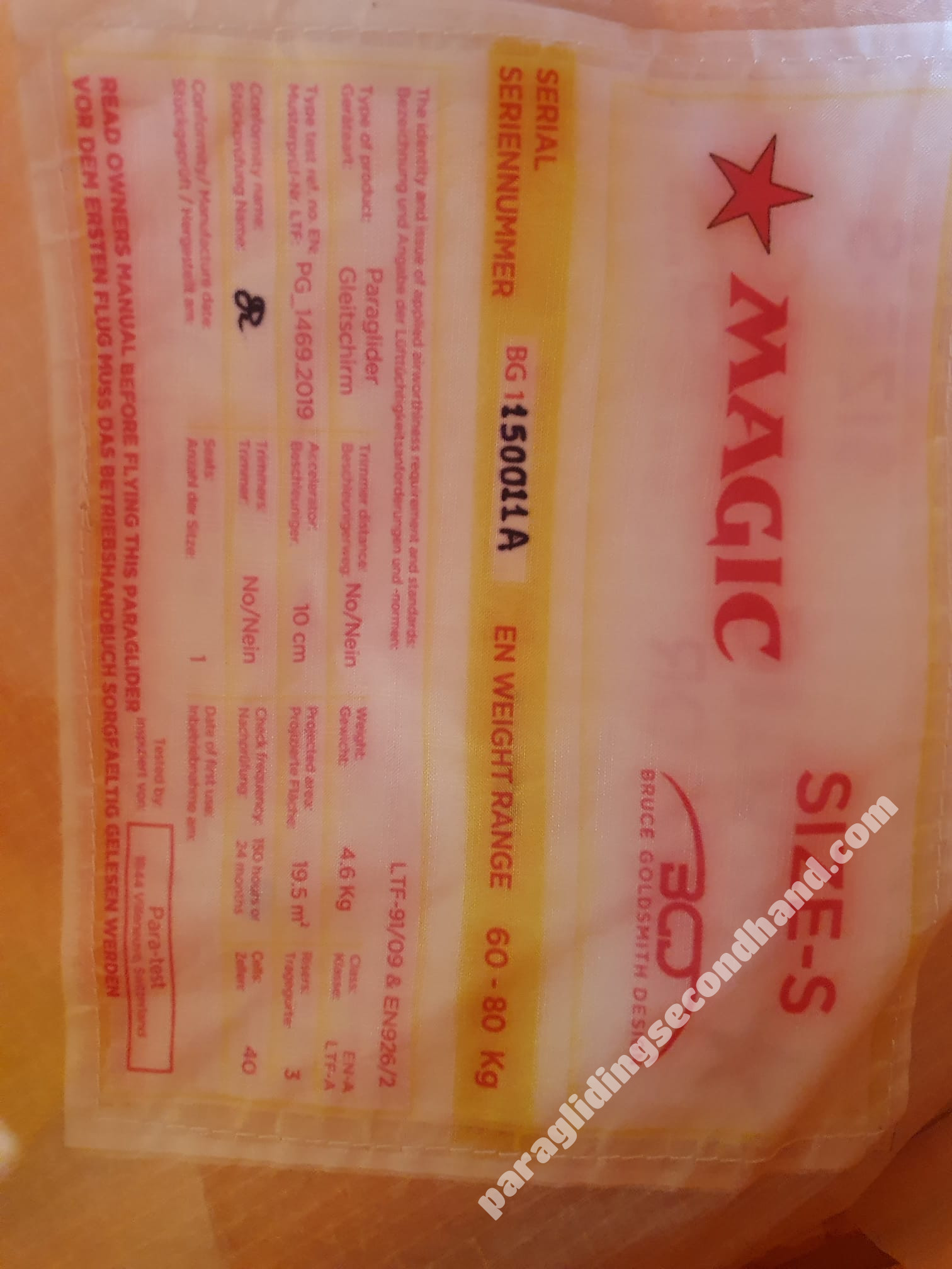 BGD MAGIC, S, 2024, (60-80kg), 65h - Image 3
