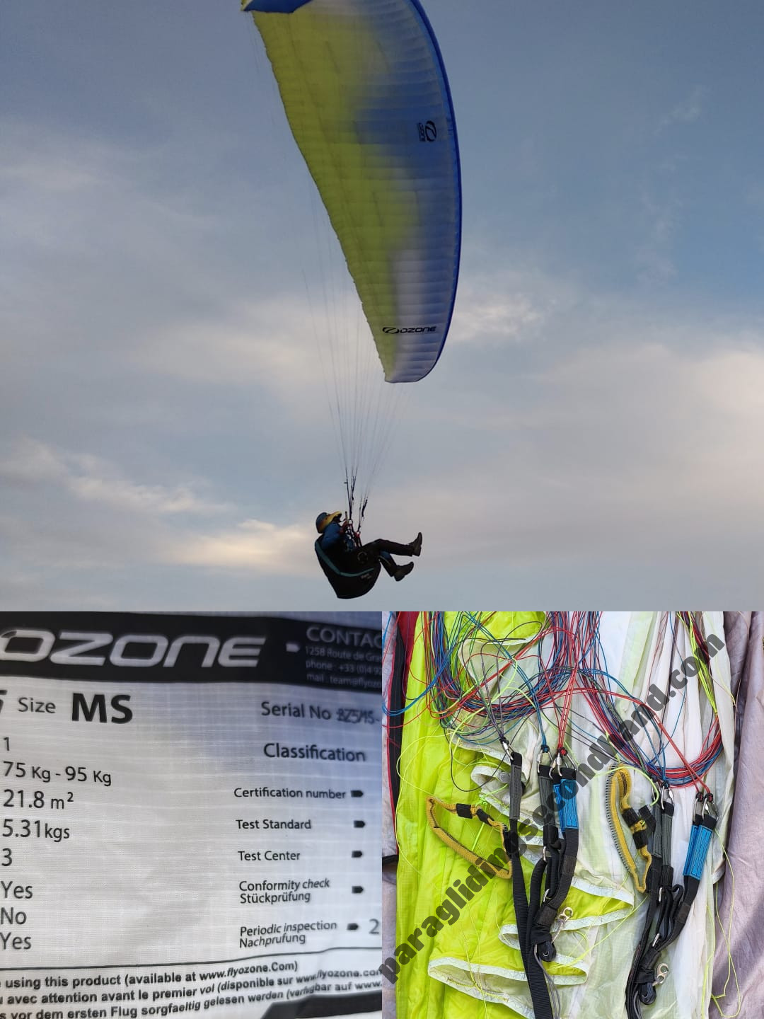 Ozone Buzz z5, M/S, 2017, (75-95kg), 120h - Image 2