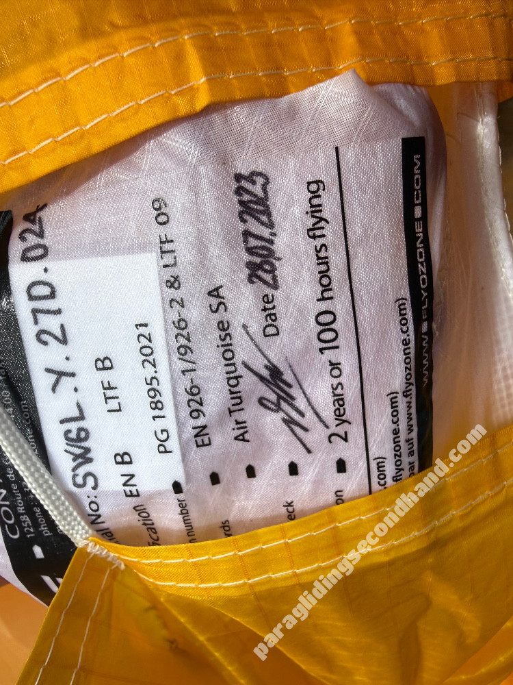 Ozone Swiftsix, L, 2023, (95-115kg), 45h - Image 2