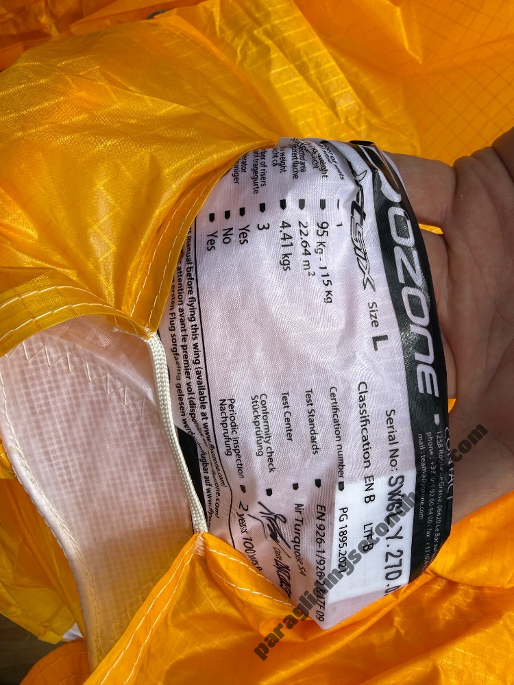 Ozone Swiftsix, L, 2023, (95-115kg), 45h - Image 3