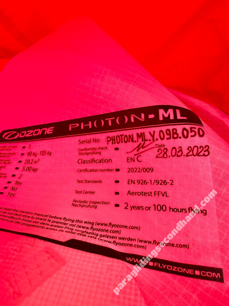 Ozone Photon, ML, 2023, (90-105kg), 70h - Image 3