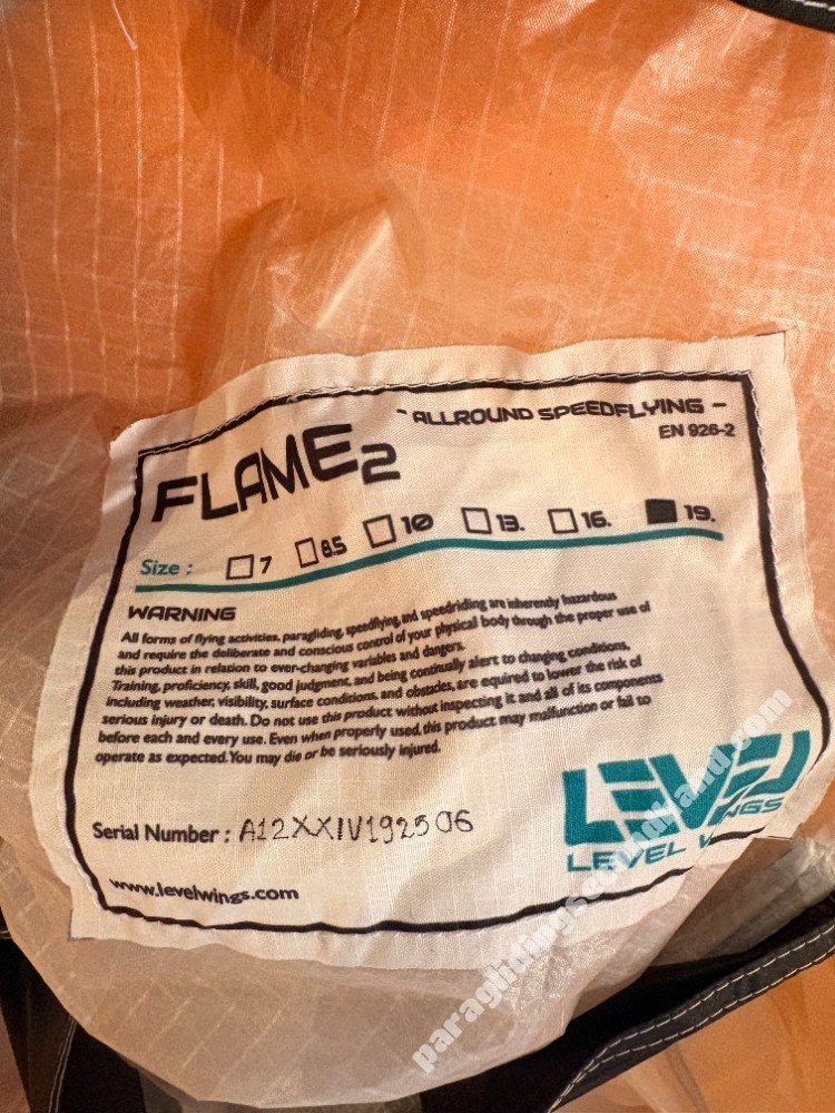 Level Wings Flame 2, 19, 2025, (50-110kg), 15h - Image 2