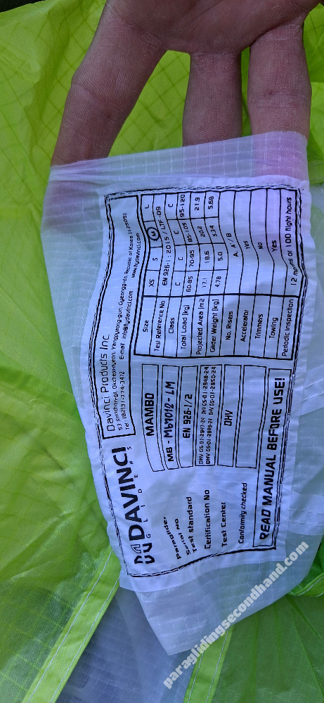 Davinci Gliders Mambo, 24,5, 2024, (85-105kg), 8h - Image 3