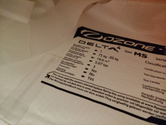 Ozone Delta 4, MS, 2020, (75-95kg), 300h