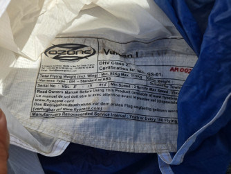 Ozone Vulcan, Xl, 2005, (110-130kg), 200h