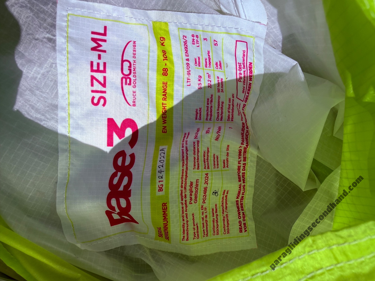 BGD Base 3, M/L, 2025, (88-108kg), 50h - Image 3