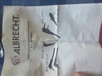 Albrecht COHS Helm-Headset with BHS 300 Adapter