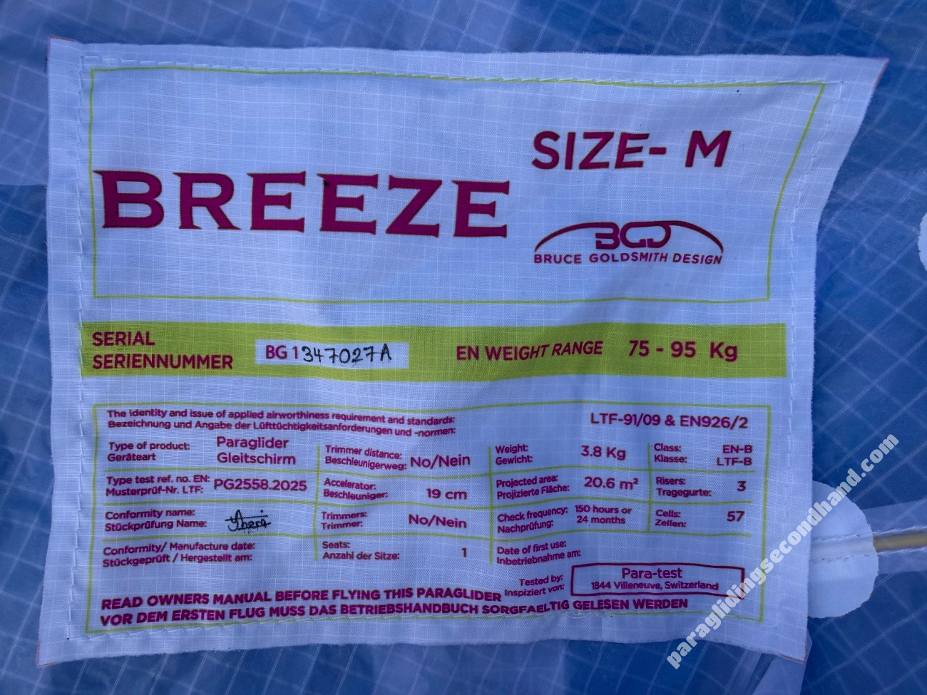 BGD Breeze, M, 2025, (75-95kg), 2h - Obraz 2