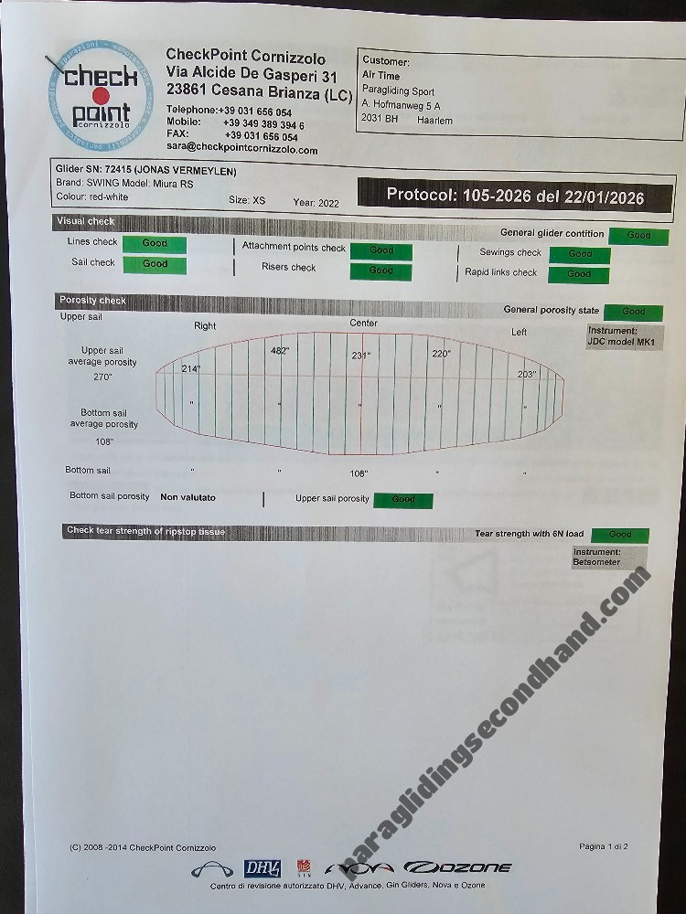 Swing Miura, XS, 2022, (55-75kg), 80h - Bild 3