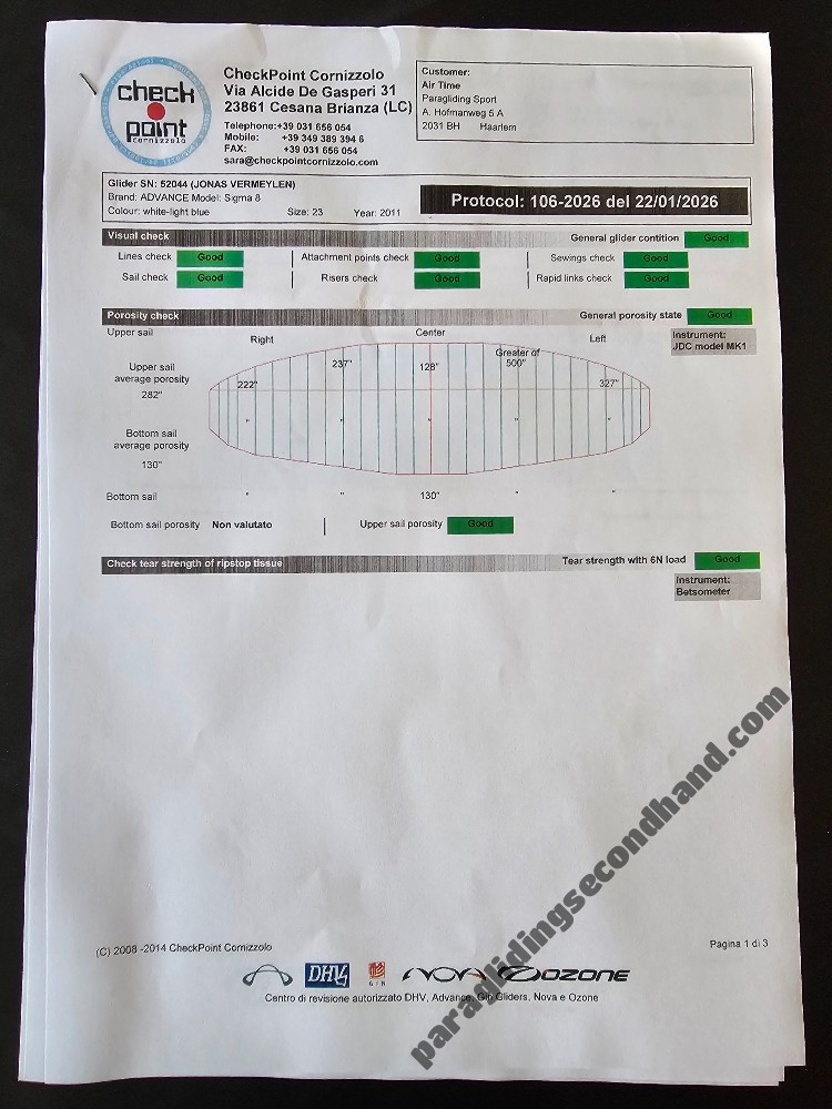 Advance Sigma 8, 23, 2011, (65-85kg), 150h - Bild 4