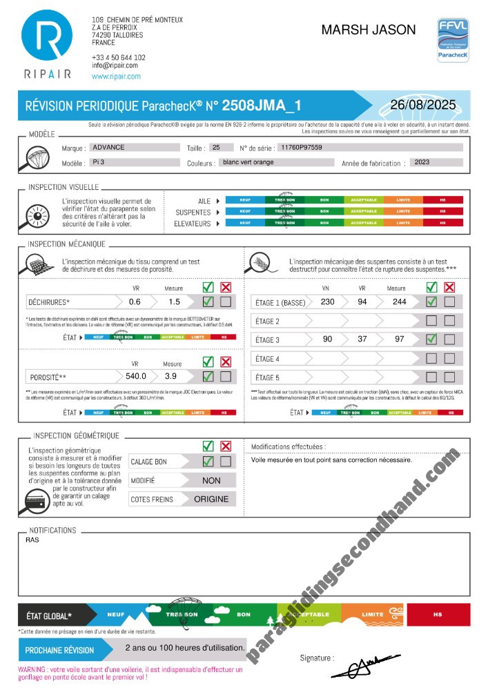 Advance Pi3, 25, 2023, (80-120kg), 30h - 图片 3