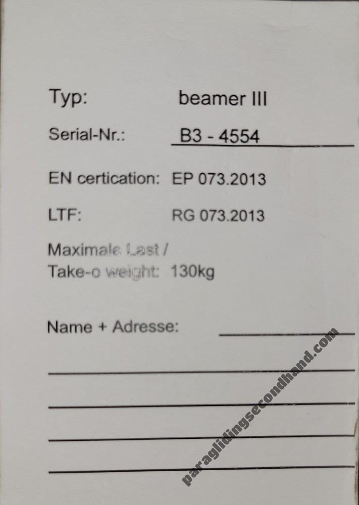 High Adventure Beamer 3. 2019. 130kgs. - Image 3