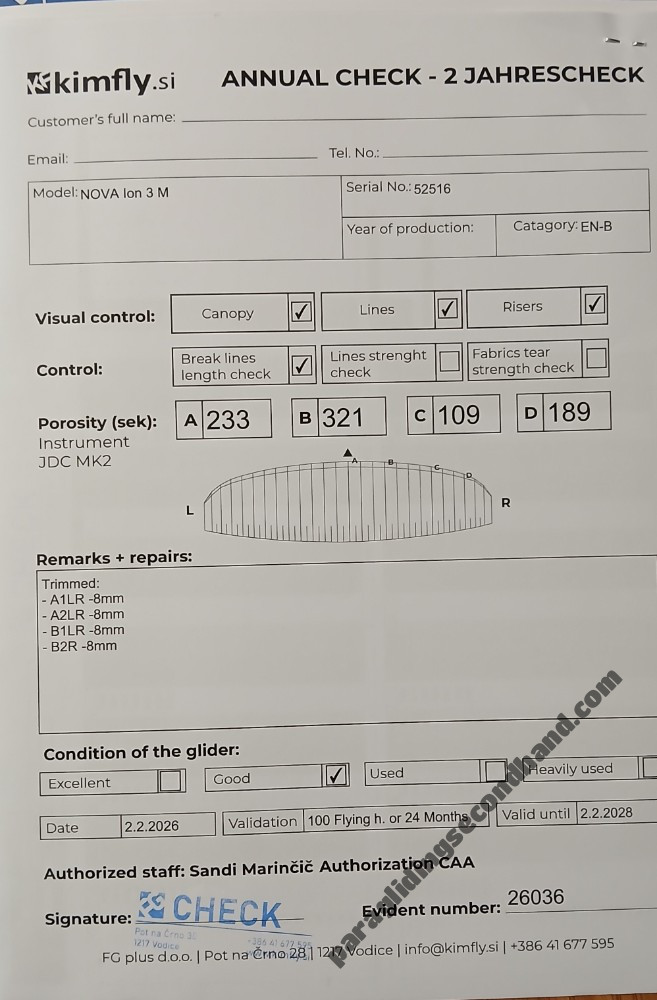 Nova Ion 3 light, M, 2015, (90-110kg), 110h - Image 4