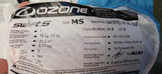 Ozone Swift 5, MS, 2021, (75-95kg), 220h