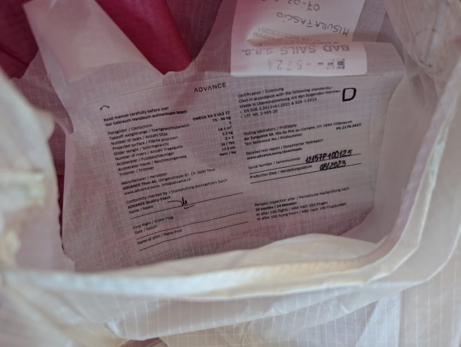 Advance Omega ULS, 22, 2023, (75-90kg), 210h