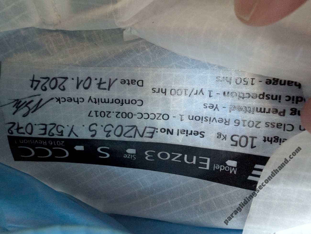 Ozone Enzo 3, S, 2024, (90-105kg), 150h - Obraz 5
