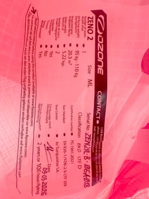 Ozone Zeno 2, ML, 2026, (95-110kg), 99h