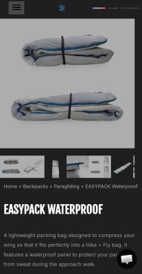 Neo concertina Hike and Fly waterproof